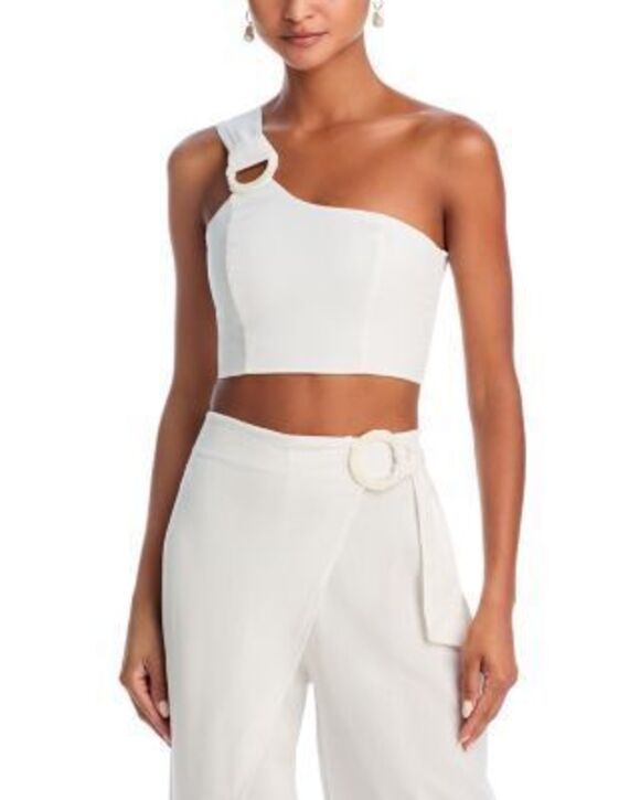 Peixoto Tops - Peixoto Women's White Penelope One Shoulder Top S NWT